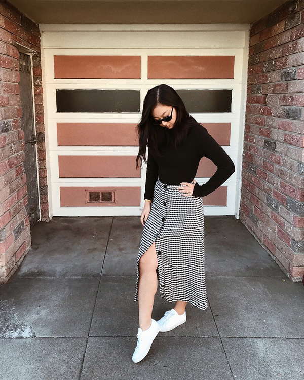 Mặc đẹp cùng cơn sốt váy ca rô